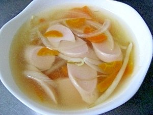 Image result for 魚肉ソーセージ　スープ