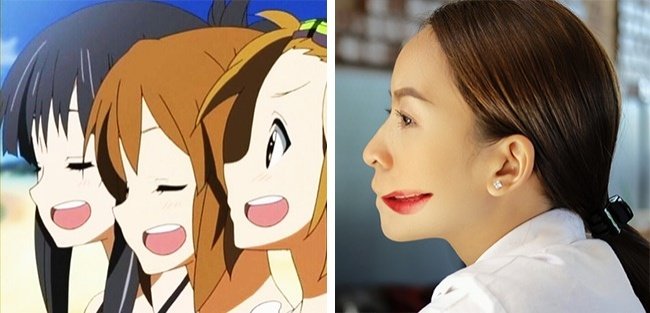 (좌)imgur 'Kyoto Animation'/(우)Imgrum'adorablesssai'와 셔터스톡 합성