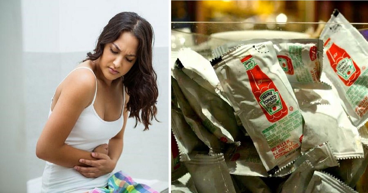 218112 675x450 woman feeling sick to stomach.jpg?resize=1200,630 - Woman Thought She Was Sick For 6 Years Until Doctors Found Ketchup Packets Trapped In Her Intestine