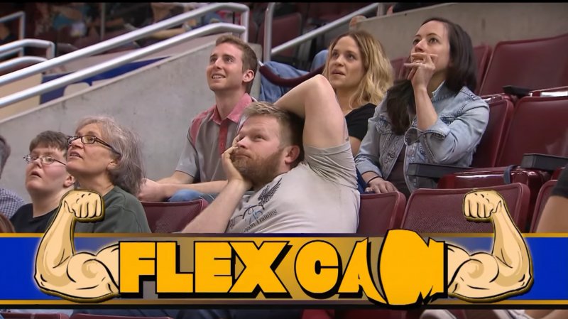 man embarrassed flex cam