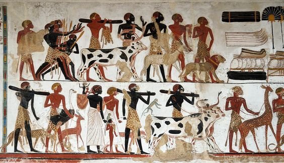 Egyptian Wall Art | Egyptian Wall Painting Of Temple Of Beit El-wali Photograph