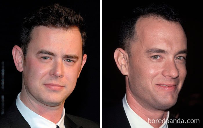 Colin Hanks And Tom Hanks In Their 30s