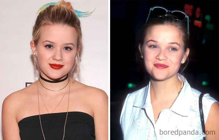 Ava Elizabeth Phillippe And Reese Witherspoon At Age 18