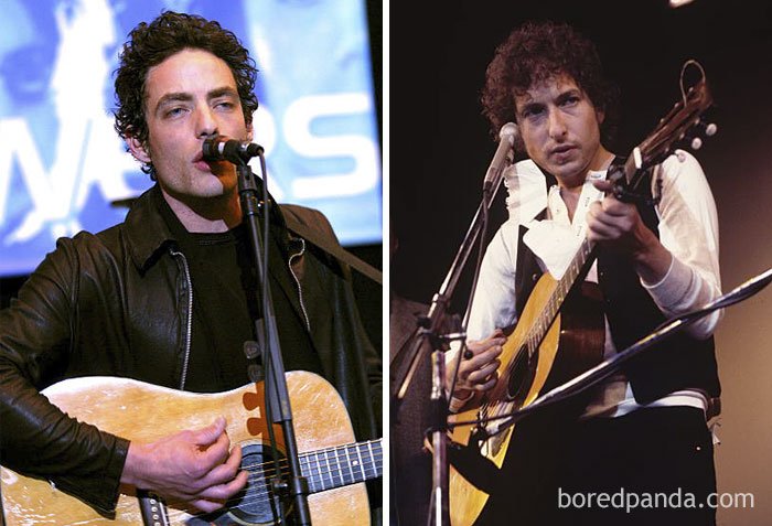 Jakob Dylan And Bob Dylan At Age 33