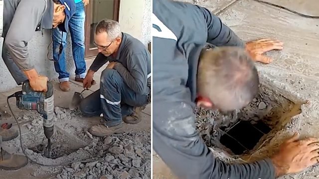 Man hears strange noises under concrete floor. When they tear up floor, they find the unthinkable