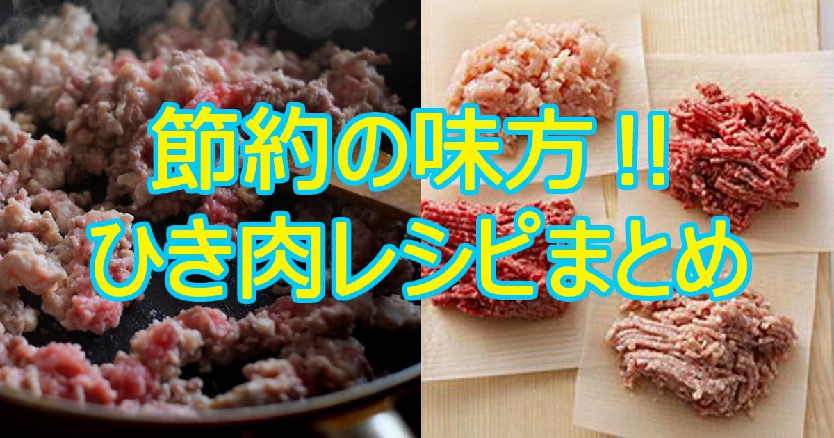 節約上手になろう ひき肉を使った節約レシピまとめ Hachibachi