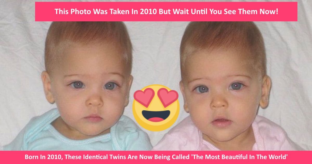 identicaltwins.jpg?resize=1200,630 - Nées en 2010, ces jumelles sont considérées comme "les plus belles du monde»