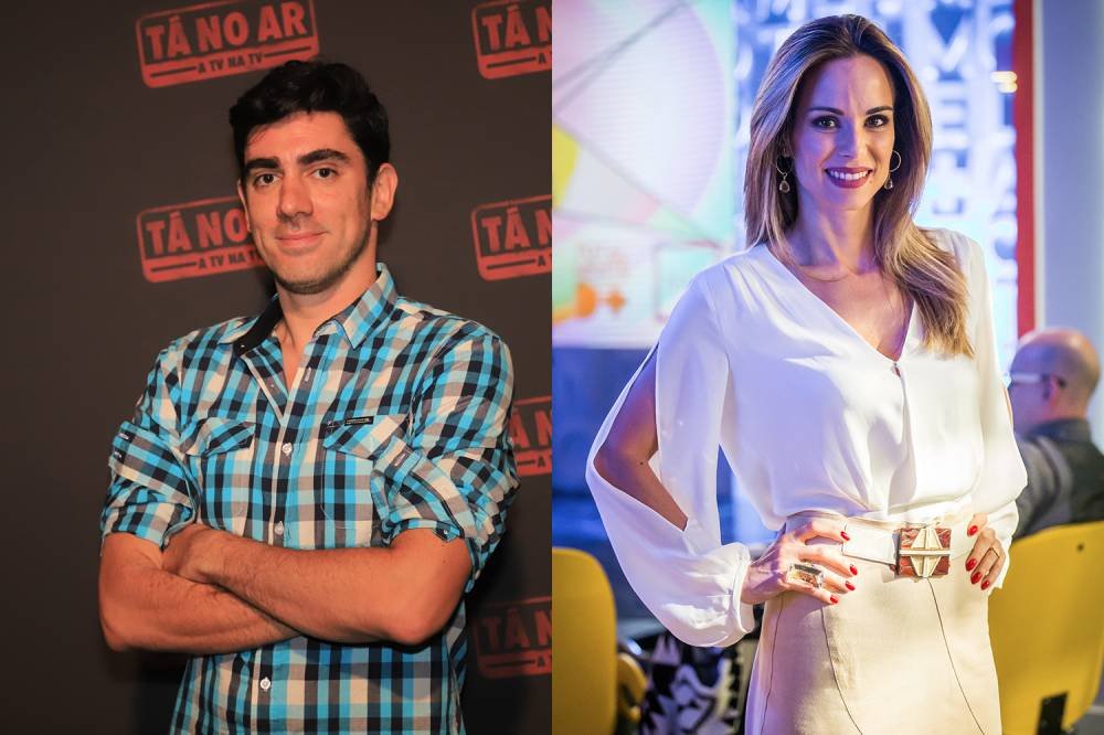 marcelo adnet ana furtado.jpg?resize=412,232 - Ai, essa doeu! Ana Furtado leva cotovelada de Adnet ao vivo