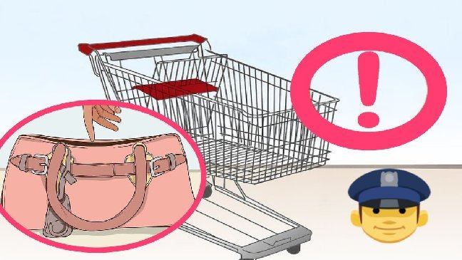 policewarningthieves 1.jpg?resize=412,232 - Siga essa dica importante para que seus pertences não sejam roubados no supermercado!