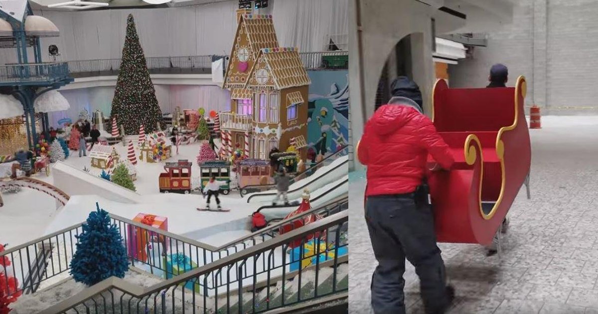 thumbnail5g.png?resize=1200,630 - Shopping abandonado é transformado em parque de diversões na neve para crianças carentes
