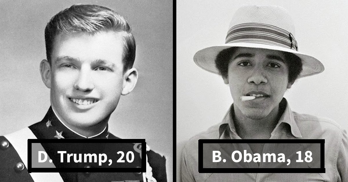 young us presidents fb.png?resize=1200,630 - Photos Of United States Presidents When They Were Young