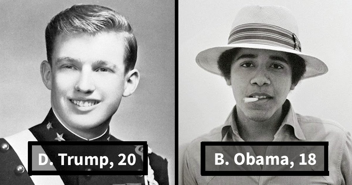 young us presidents fb.png?resize=412,275 - Découvrez les présidents américains pendant leur jeunesse