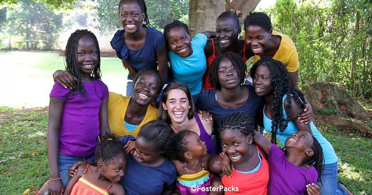 59 1.jpg?resize=412,232 - Chica de 18 años adoptó a 13 niñas en Uganda