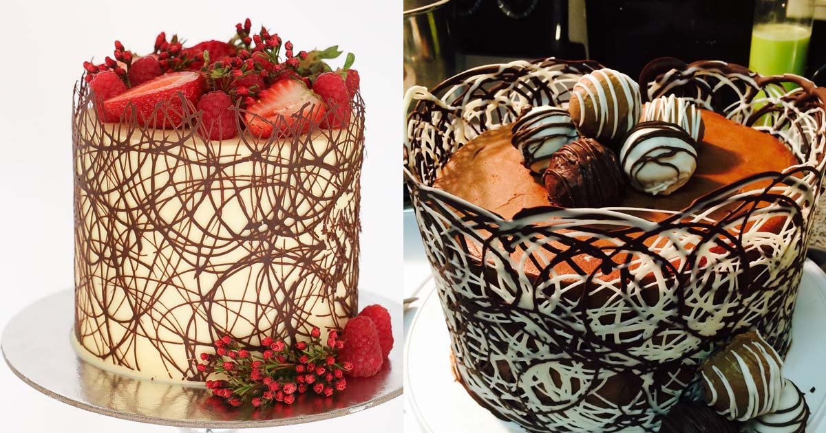 chococake.jpg?resize=412,232 - Decore seu bolo como um profissional com essa linda borda de chocolate!