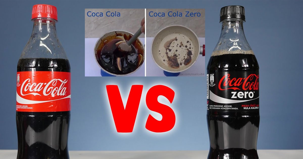 coke.jpg?resize=412,232 - Esse experimento com Coca-Cola normal e Coca Zero revela um resultado preocupante sobre os níveis de açúcar