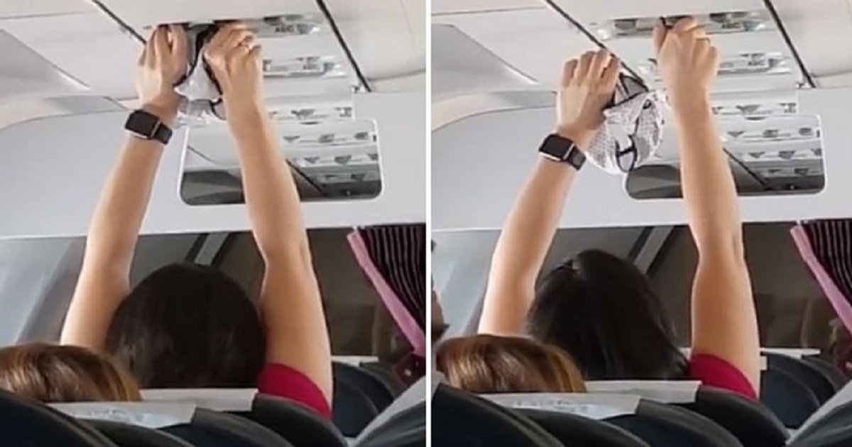 q2 10.jpg?resize=1200,630 - Mujer rusa seca su calzón con el aire condicionado del avión (video)