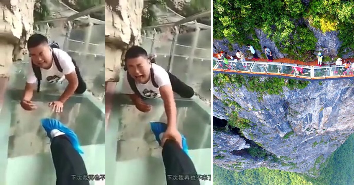 sky.png?resize=412,232 - [Vidéo] Ce pont de verre terrifie ses visiteurs et c'est très drôle!