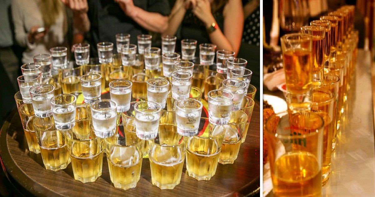 soju beer bomb.jpg?resize=1200,630 - A cultura da bebida na Coreia do Sul não é brincadeira - Aprenda sobre os drinks coreanos que são uma "bomba"
