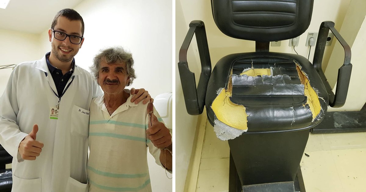thumbnail5grb.png?resize=412,232 - Paciente de hospital decide consertar as cadeiras velhas do local para dar mais conforto aos outros pacientes