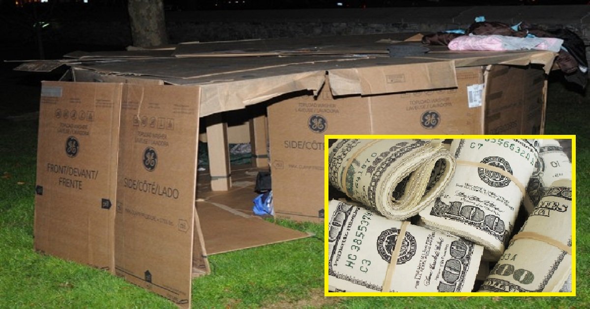 98dhfls.jpg?resize=412,232 - Homeless Man Lived In Cardboard Boxes For 3 Years Until Cops Found His Forgotten Bank Account