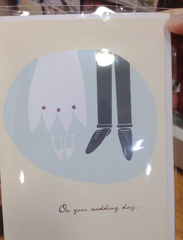This Wedding Card Looks Like The Bride & Groom Hung Themselves