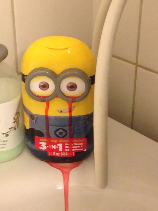 My Mom Bought A Strawberry Scented Minion Shampoo For My Little Brother