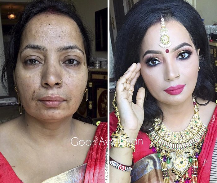 Cette maman de deux n'a jamais fait de maquillage, même pas pour son mariage. Elle a dit qu'elle