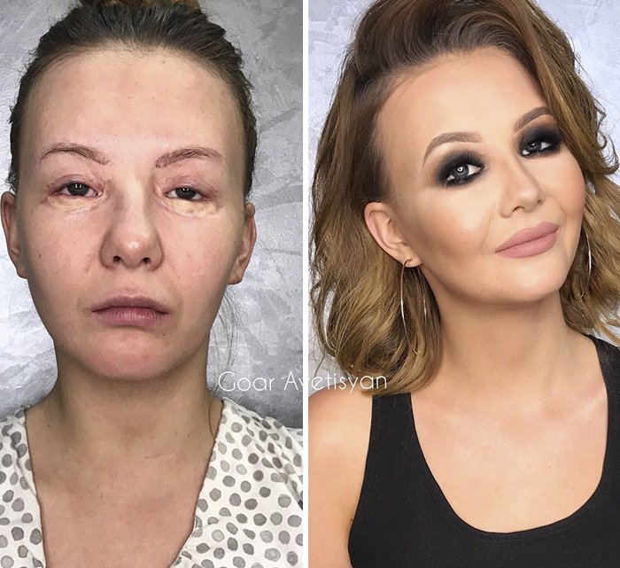 Vlada tuvo 15 operaciones oculares y realmente soñó tener una transformación de maquillaje