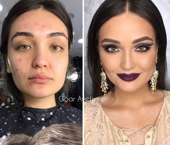 Ayant Perfect Make-Up Comprend des techniques compliquées. Celui-ci s'appelle "Cut Crease"