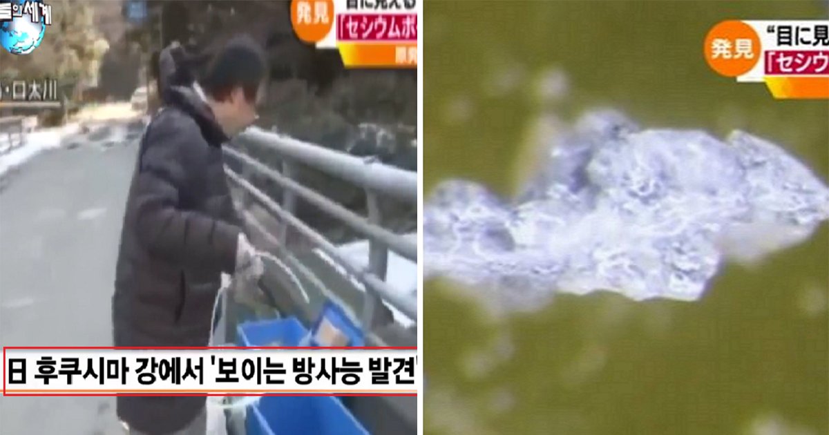article thumbnail 22.jpg?resize=412,232 - "저게 방사능이라고?"...일본 후쿠시마 강에서 발견된 눈에 보이는 '세슘 볼'