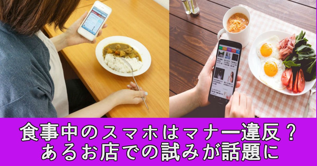 phone.jpg?resize=412,275 - 食事中のスマホいじり防止のためあるレストランで始めた試みが話題に