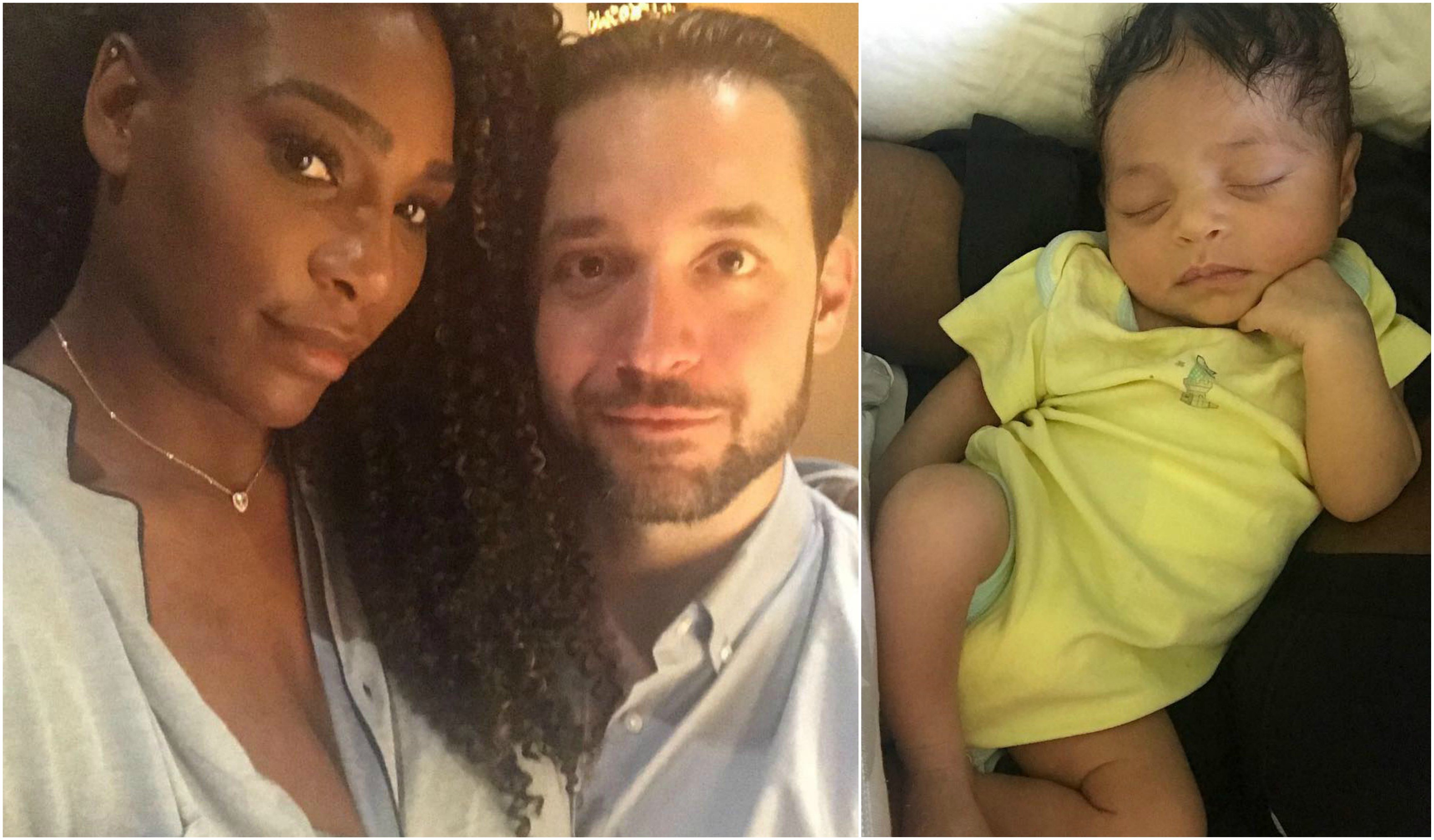 serena williams marido e filha.jpg?resize=412,275 - Que amor! Marido de Serena Williams faz bela homenagem à volta da amada às quadras