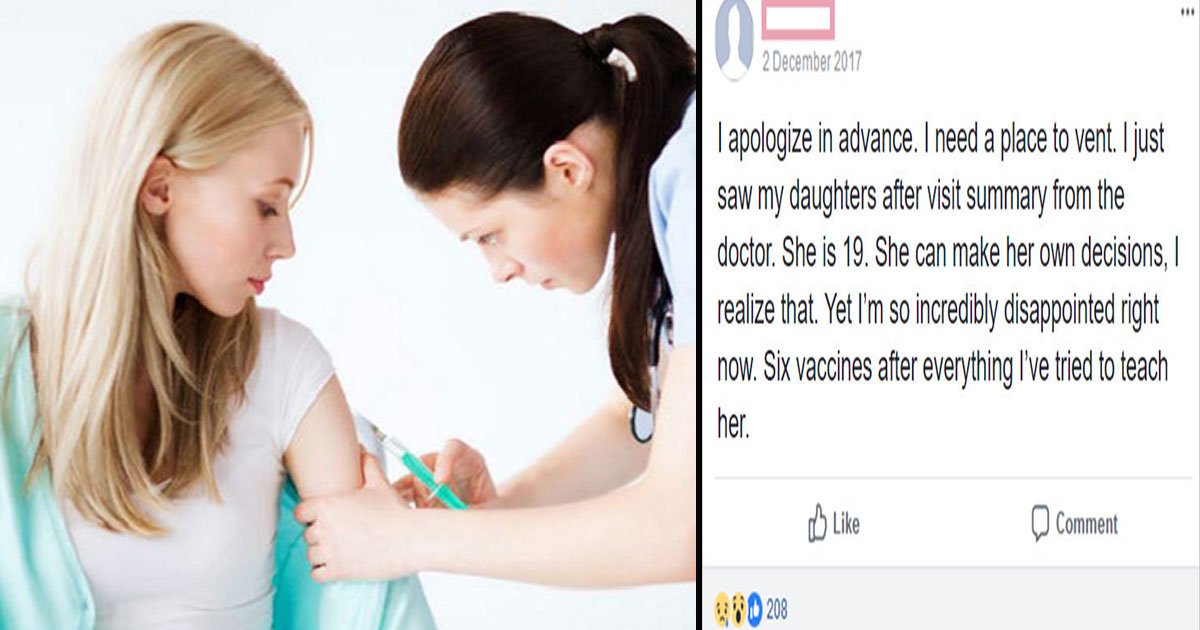 untitled 1 22.jpg?resize=1200,630 - Anti-Vax Mother Shared Her Disappointment After Her 19-Year-Old Daughter Got Vaccinated