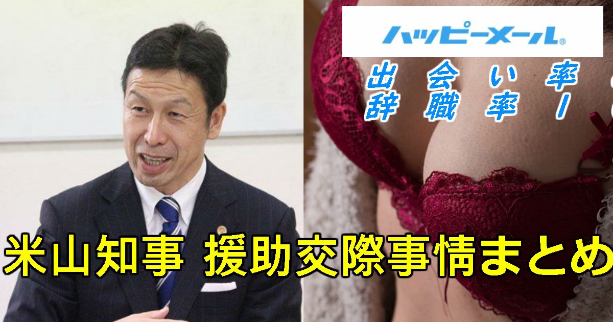 1 333.jpg?resize=412,275 - 米山知事 援助交際相手の女子大生の正体は？ハッピーメールで買春