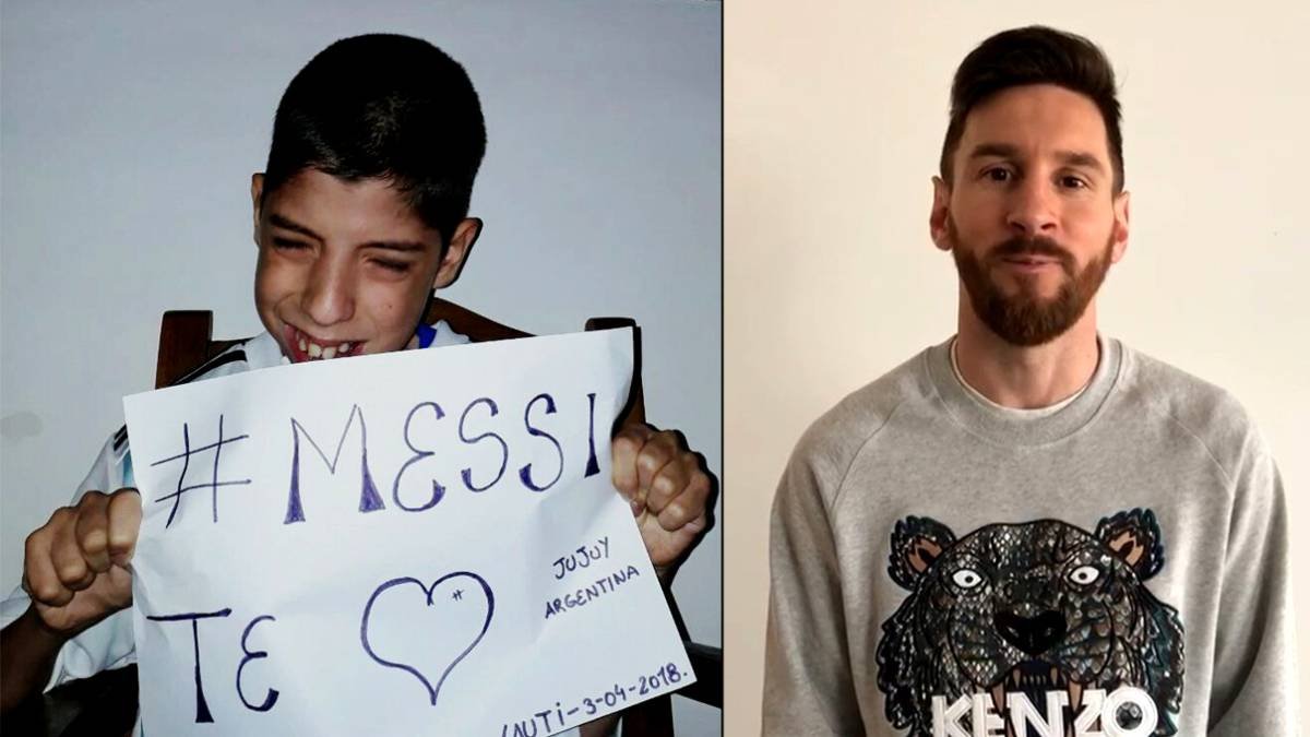 1523031744 784474 1523032066 noticia normal.jpg?resize=412,232 - Lionel Messi realiza el sueño de un chico con parálisis cerebral