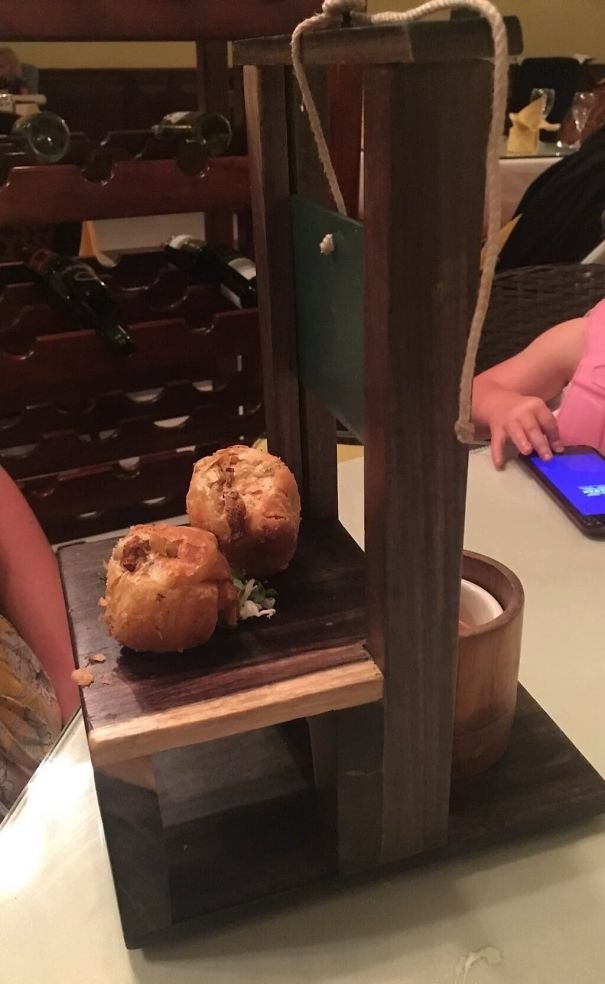 Mini Beef Wellington Served On A Guillotine