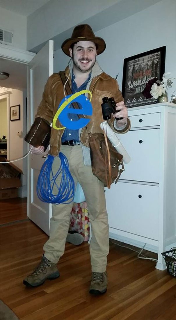 My Friend Went As The Internet Explorer For Halloween My Friend Went As The Internet Explorer For Halloween