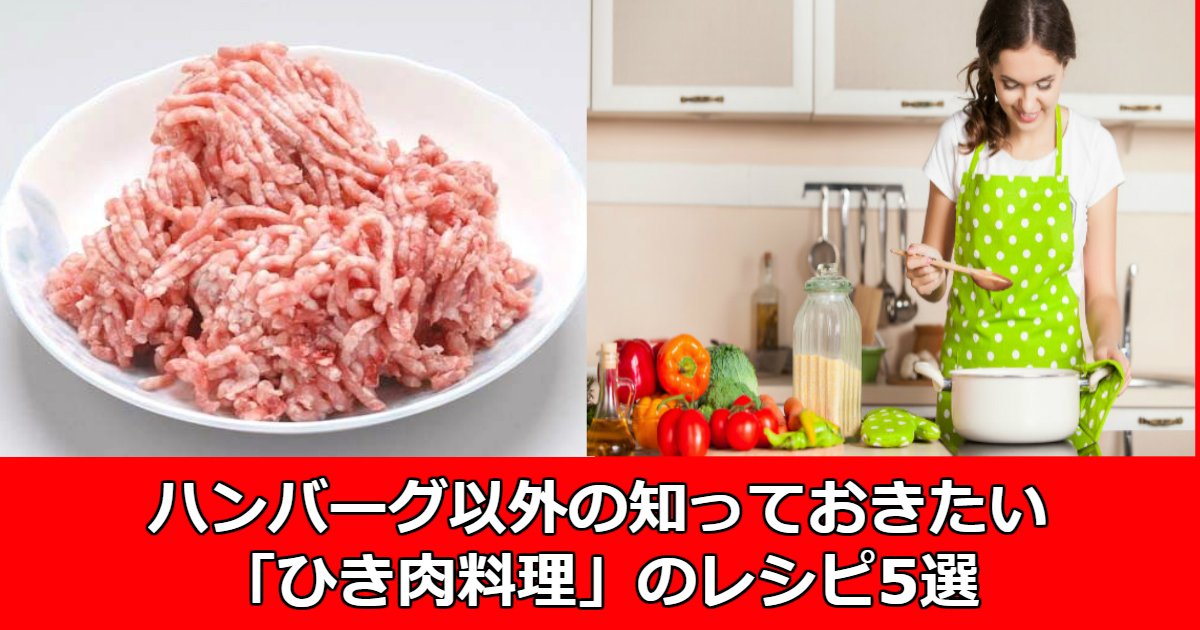 aaa.jpg?resize=412,232 - ハンバーグ以外の知っておきたい「ひき肉料理」のレシピ5選