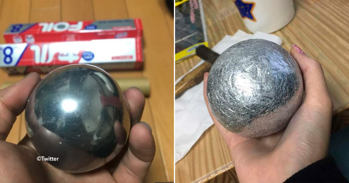 cover22bola.jpg?resize=412,232 - Una nueva tendencia en Japón es hacer bolas perfectas de “metal” con rollos de papel aluminio, el proceso y resultado son increíbles