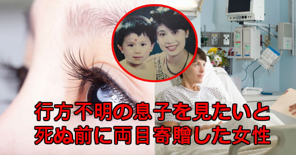 eyes 1.jpg?resize=412,275 - 死んでも失った息子を見てみたいと「角膜寄贈」してこの世を去った母