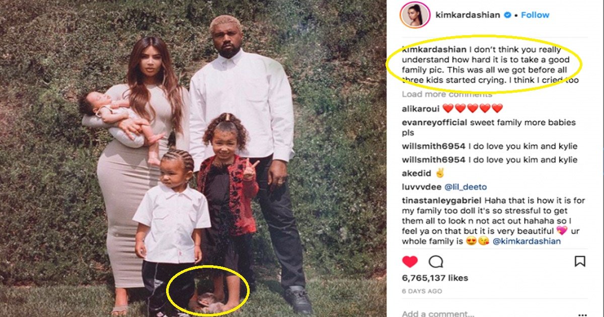 kimg.jpg?resize=1200,630 - Kim Kardashian está siendo muy elogiada por el honesto mensaje que escribió en su foto familiar