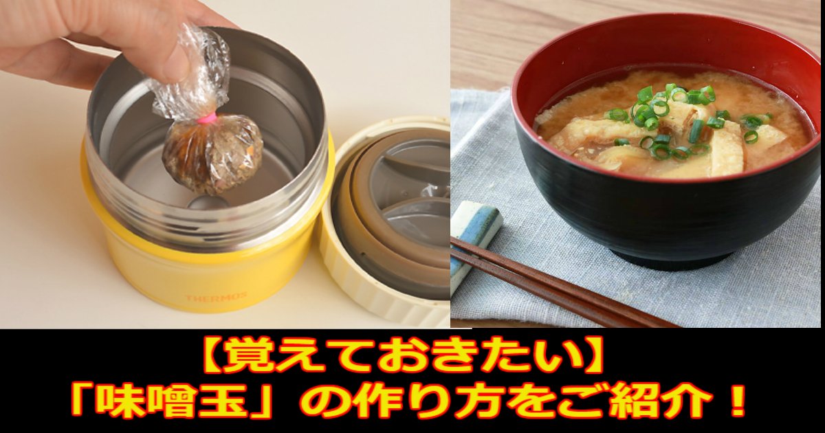 s 74.jpg?resize=1200,630 - 【覚えておきたい】持ち歩き可能な「味噌玉」の作り方をご紹介！