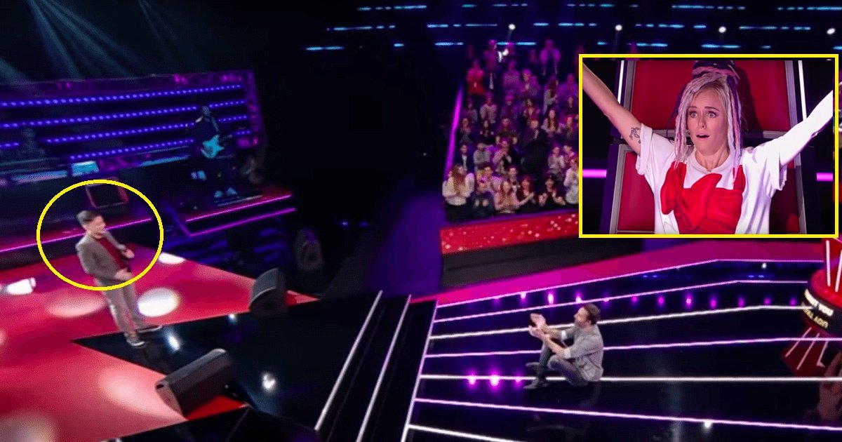shy.jpg?resize=412,232 - Ce timide garçon reprenant Céline Dion obtient une standing ovation sur 'The Voice Kids'