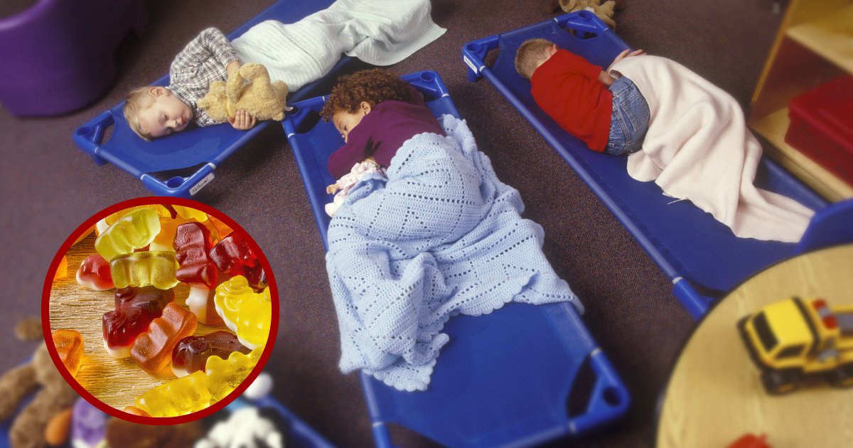 sleepinggummies.jpg?resize=412,232 - Tres trabajadoras de guardería fueron arrestadas después de darles gomitas de melatonina a niños antes de la hora de la siesta