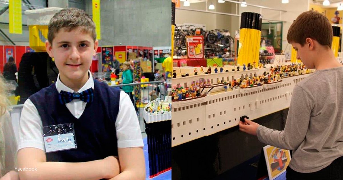 titanic.png?resize=1200,630 - Este niño con autismo sorprendió a todos creando la réplica del Titanic en legos más grande del mundo