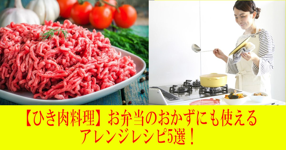 w 1.jpg?resize=412,275 - 【ひき肉料理】お弁当のおかずにも使えるアレンジレシピ5選！