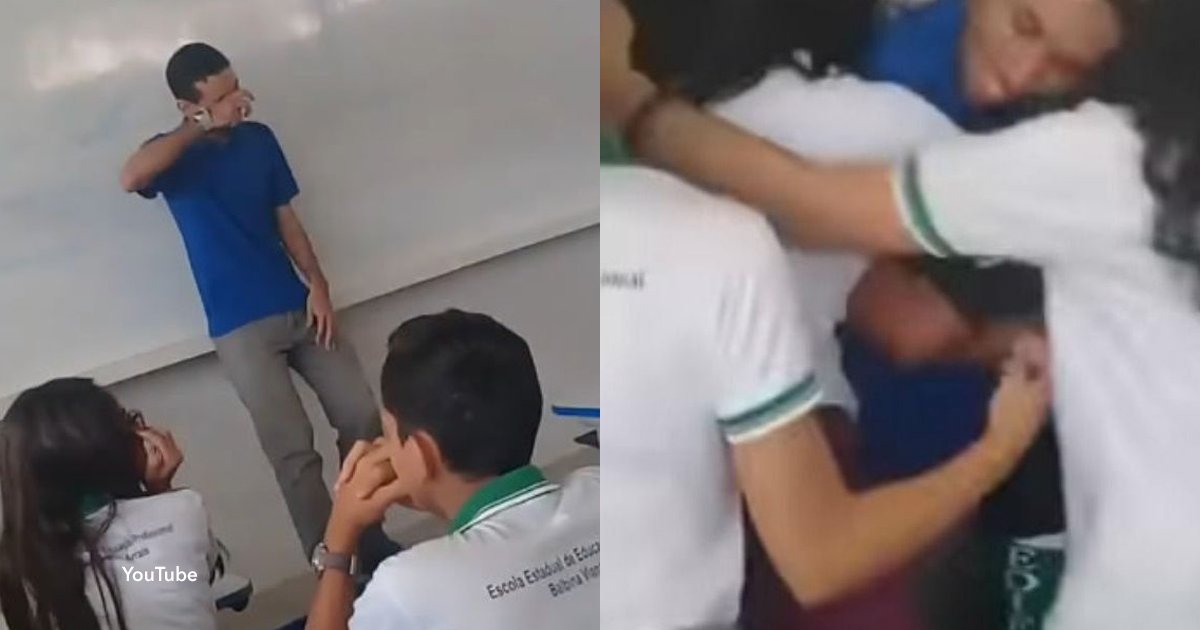 4 ooo.jpg?resize=1200,630 - Un profesor no cobraba su sueldo hace dos meses y sus alumnos le hicieron una emotiva sorpresa