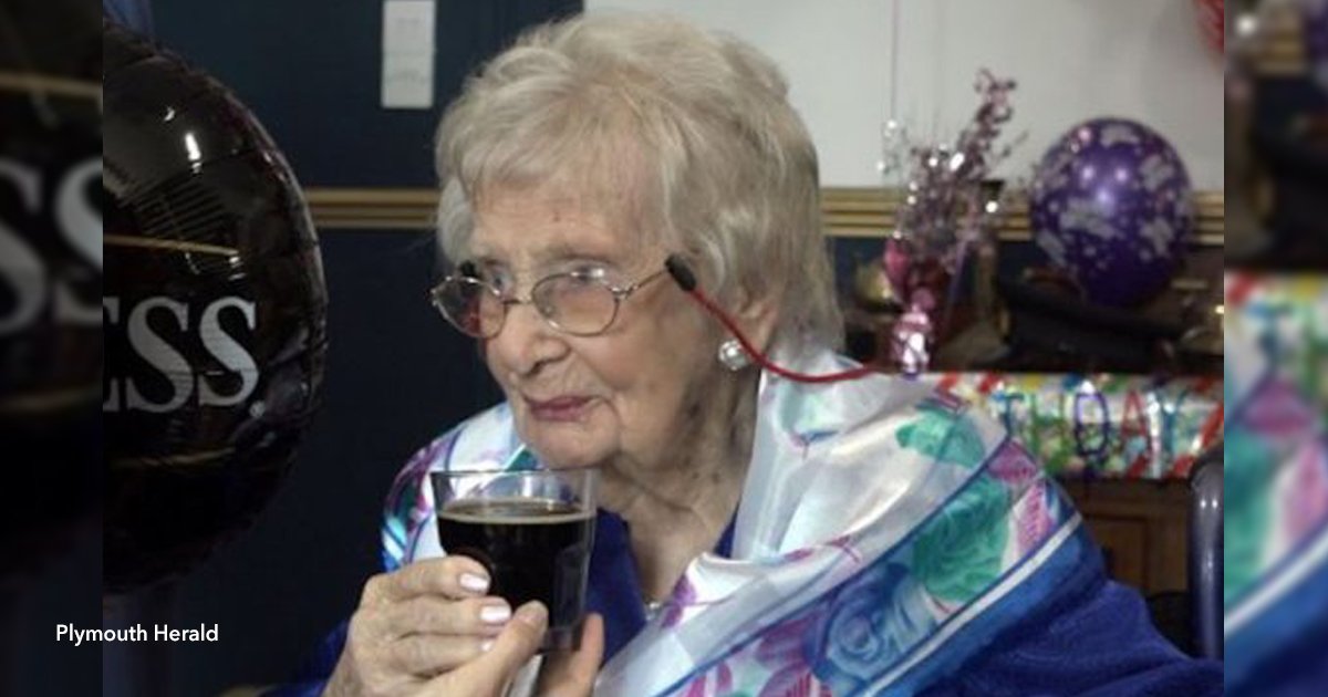6 viej.jpg?resize=1200,630 - Una anciana llegó a los 100 años y afirma que su secreto es beber cerveza