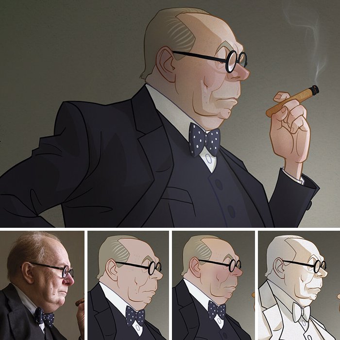 Artist Makes Incredible Illustrations Of Movie Characters At Spontaneous Moments Artist Makes Incredible Illustrations Of Movie Characters At Spontaneous Moments