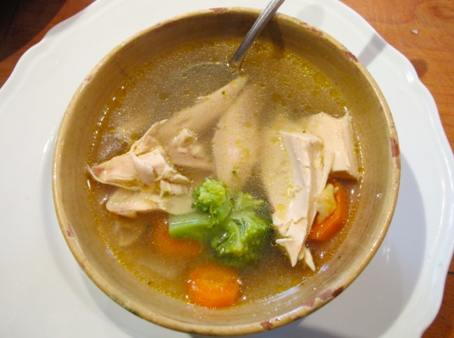 Bouillon de poulet congelé CaroGold, prix par paquet de 500g